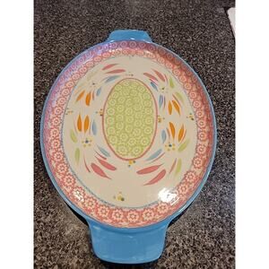 Temptations Tara Old World Springfetti Oval Serving Platter 16" x 10.5"